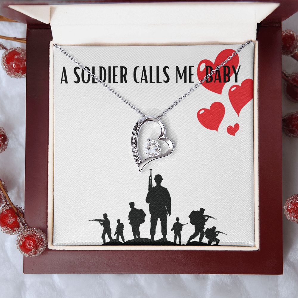 A Soldier Calls me Baby Necklace