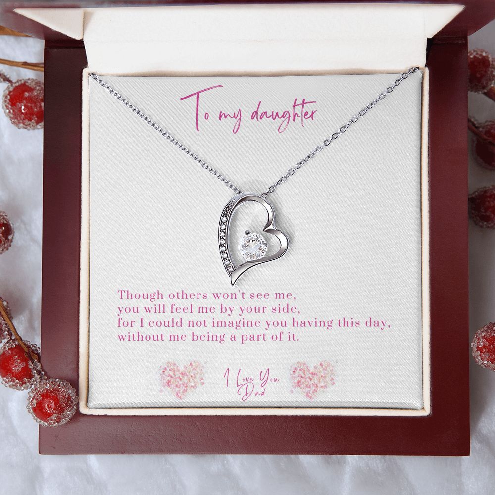 Forever Love Necklace, Angel Dad to Daughter