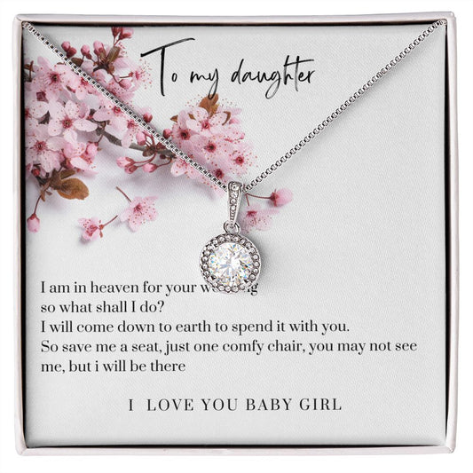 Eternal Hope Necklace, Angel Dad to Daughter, Wedding Day