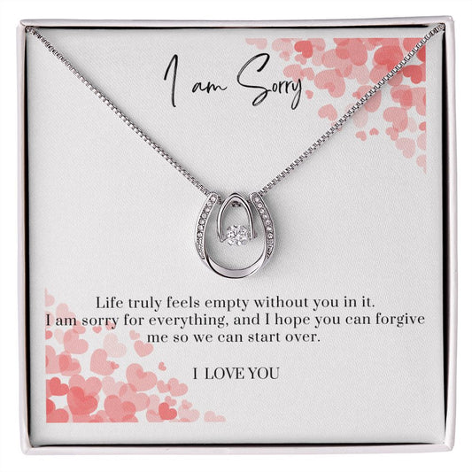 Lucky In Love Necklace I am Sorry