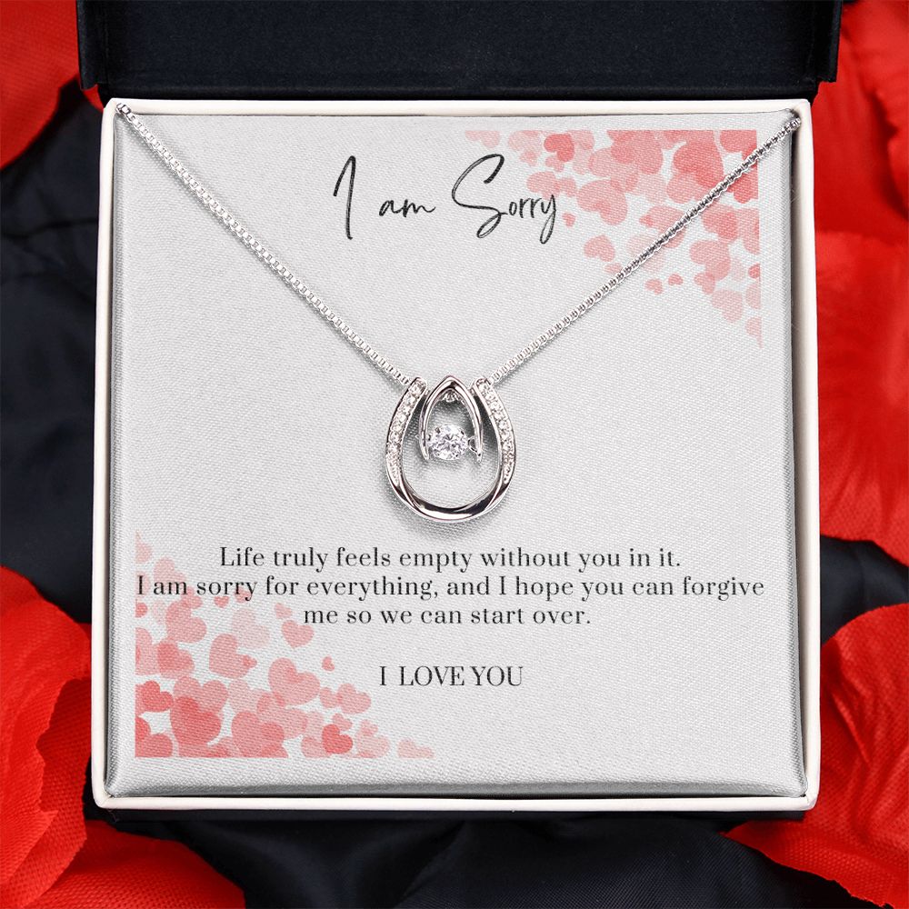 Lucky In Love Necklace I am Sorry