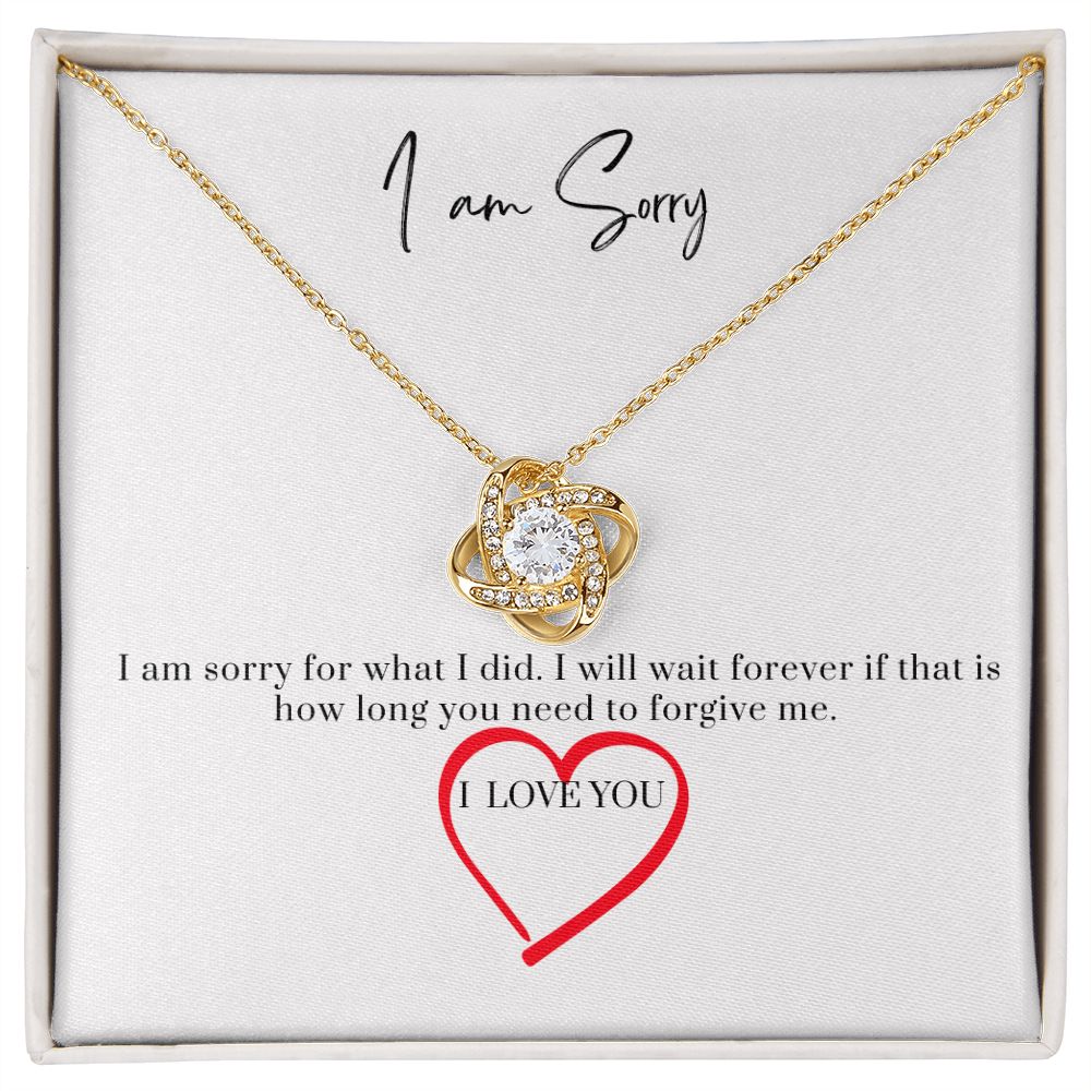 Love Knot Necklace I am Sorry