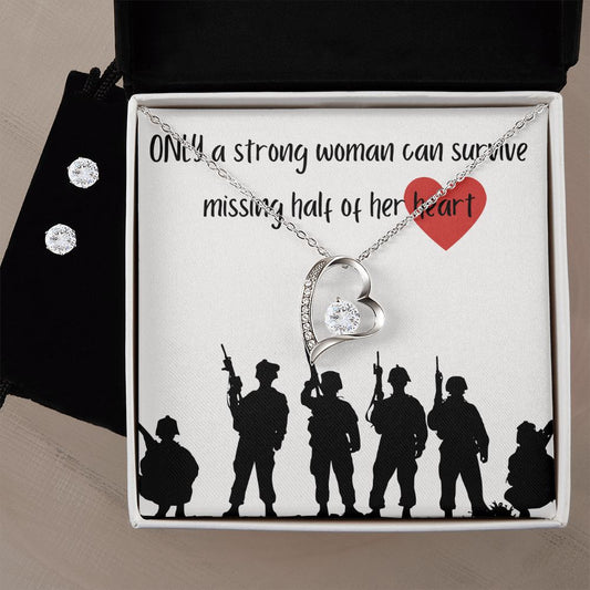 Forever Love Necklace Military Wife