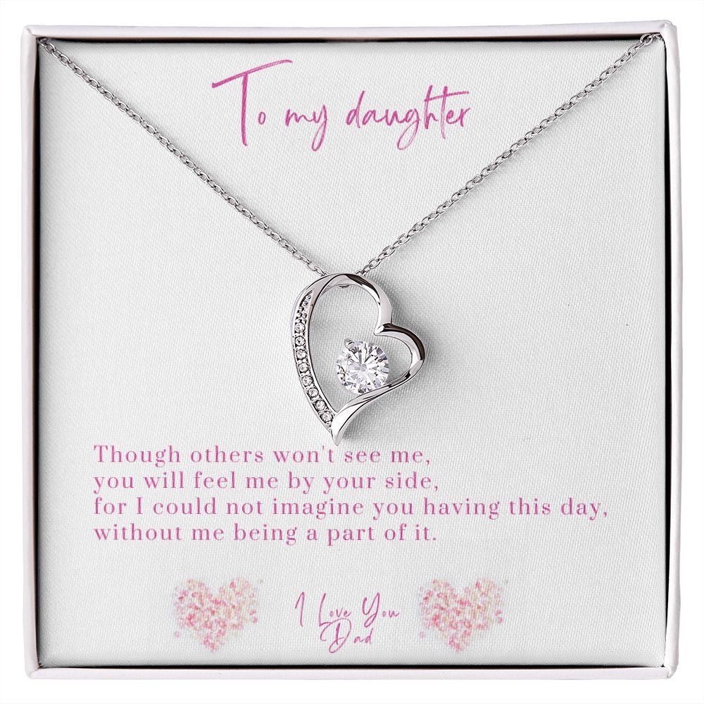 Forever Love Necklace, Angel Dad to Daughter
