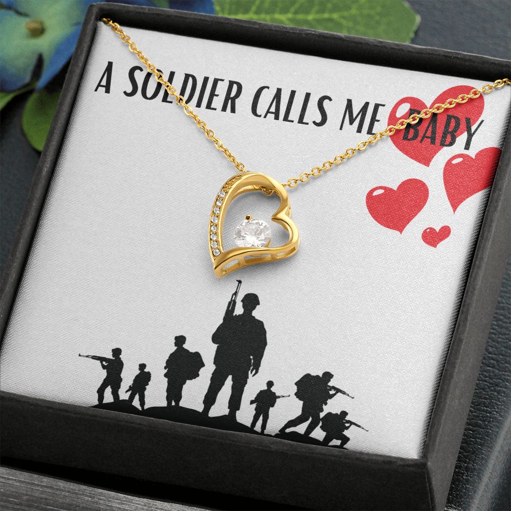 A Soldier Calls me Baby Necklace